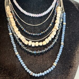 Elegant Multi-Layered Beaded Necklace